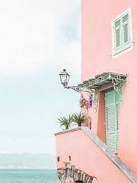 Check spelling or type a new query. Ocean Pink Beach House Photographic Print By Digital Cloud Pink Beach House Pink Houses Photo Wall Collage