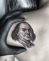 In a previous interview on the no jumper podcast , he explained why he got the ink. Micro Ben Franklin By Rags At Blackcloud Tattoos In Toronto Tattoo