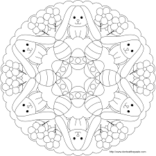 You can print them out and color them with pencils, paints, or markers. Easter Bunny And Egg Mandala To Color Free Easter Coloring Pages Easter Bunny Colouring Bunny Coloring Pages