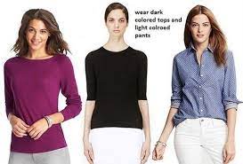Hide Broad Shoulder By Color Combination Dresses For Broad Shoulders Inverted Triangle Fashion Triangle Body Shape Outfits