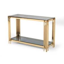 Olson Console Table In 2020 Console Table Glass Console Table Stainless Steel Coffee Table