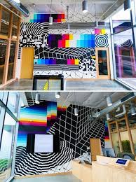 Murals Facebook Hq Mural Murals Street Art Mural Design Office Mural