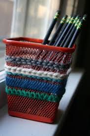 Needlepoint Pencil Cup Ikea Hackers Pencil Cup Craft Projects Crafts