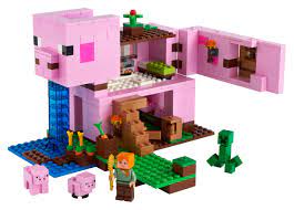 Haunted house opens to reveal detailed interior with 3 floors. Das Schweinehaus 21170 Minecraft Offiziellen Lego Shop De
