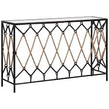 | this rustic modern farmhouse style console table only cost $20 to build! Darya 52 Wide Black Iron Coastal Nautical Console Table 9w146 Lamps Plus