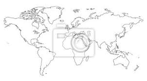 (karte zum drucken anzeigen) findest du alle europäischen länder? Ahnliche Weltkarte Leer Fur Infografik Isoliert Auf Weissem Hintergrund Fototapete Fototapeten Infografik Europa Atlas Myloview De