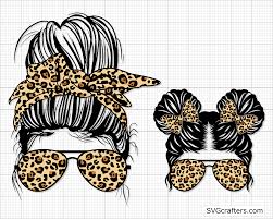 Download Leopard Momlife Svg Messy Bun Svg Mom Life Svg Svgcrafters