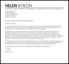 I write this letter to express my interest in your front office clerk vacancy in your hospital. Hotel Receptionist Cover Letter With No Experience July 2021