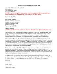 Sample Engineering Cover Letter University Of