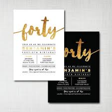 Birthday Invitation Background Black And White Printable 40th Birthday Invitation Modern Gold Foil Effect Instant Download Edit And Print Today 40th Birthday Invitations 50th Birthday Invitations 40th Birthday