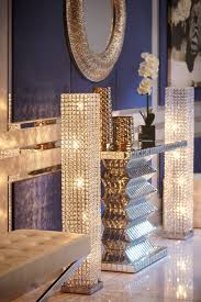 Crystal Tower Floor Lamp Elegant Home Decor Glam Living Room Floor Lamps Living Room