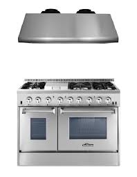 The thor kitchen 48 inch professional dual fuel range is a stainless steel machine that is designed with professional features and functionality. Thor Kitchen 2 Piece Kitchen Package With 48 Dual Fuel Range 6 Burner With Double Oven And Griddle Hrd4803u And 48 Under Cabinet Range Hood Hrh4805u Buy Online In Grenada At Grenada Desertcart Com Productid