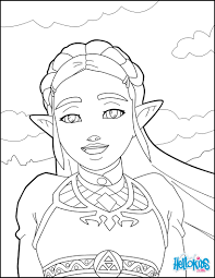 Zelda: breath of the wild coloring pages - Hellokids.com