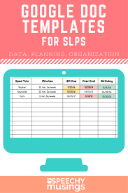 Google Sheets Templates For Slps Organization Data Collection Caseload Management Speechy Musings Speech Therapy Organization School Speech Therapy Speech Therapy Resources