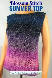 I will add new propositions for the realization to this post periodically, so be sure to visit your crochet again. Blossom Stitch Summer Tank Crochet Pattern Crochetncrafts