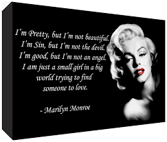 Find marilyn monroe canvas from a vast selection of paintings. Marilyn Monroe Quote Ready To Hang Canvas Art Choose Your Size New