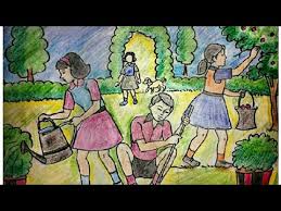 How To Draw Memory Drawing Children S Watering The Plants And Planting More Trees In Garden Youtube In this section of our online library we can hardly accommodate all the trees and plants of the world encyclopedia but you will definitely find here the most popular and necessary ones for your projects of cad blocks. how to draw memory drawing children s watering the plants and planting more trees in garden