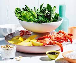 Prawn Cocktail Tower Recipe Recipe Prawn And Avocado Salad Prawn Cocktail Christmas Food