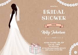 You might also need to pay for travel, wedding apparel, and an at some bridal showers, the hostess might have suggested a specific gift on an individual basis or a contribution to a larger gift fund. Bride And Gift Bridal Shower Invitation Template Postermywall