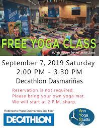 The warehouse fitness studio, dasmariñas, cavite. Free Yoga Class At Decathlon Dasmarinas Ann Yoga Studio