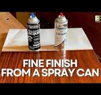 Fine Finishing from a Spray Can - YouTube