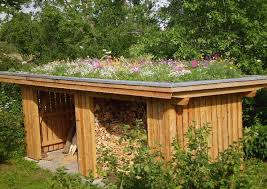Timber Shed With Grass Roof In Ottendorf 22 Holzschuppen Whirlpool Garten Veranda Pflanzen