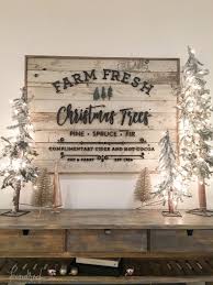 A large farmhouse christmas tree sign is beautiful over the mantel or anywhere you need to add a bit more christmas. Farm Fresh Christmas Trees Sign Christmas Signs Wood Christmas Diy Wood Christmas Decorations Rustic