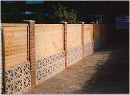 Love The Concrete Block Wood Combo Concrete Decor Breeze Block Wall Fence Decor