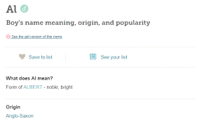 Al Baby Boy Names Starting With The Letter A Boy Name Meanings Names With Meaning Unique Girl Names