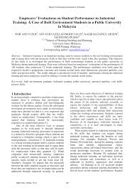 Student.unisel has a decent google pagerank and bad results in terms of yandex topical citation index. Pdf Employers Evaluations On Student Performance In Industrial Training A Case Of Built Environment Students In A Public University In Malaysia