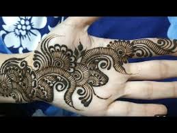 Simple Mehandi Design 08 Simple Mehandi Design Fir Front Side Hand Or Palm Ridah Henna Art Youtube Mehndi Designs Tato Tangan Henna