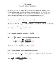 We have a word search maker, an abc order worksheet creator, math generators, and more. Projectile Pdf Physics 11 Projectile Motion Worksheet 1 You Stand On A Cliff 30 M High You Throw 3 Rocks Off The Cliff The First Rock Is Thrown Course Hero