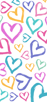 Explore our free heart wallpaper photos category and feel free to download these high resolution images. Heart Pattern Wallpaper Background For Iphone Pastel Rainbow Colors What Mommy Does