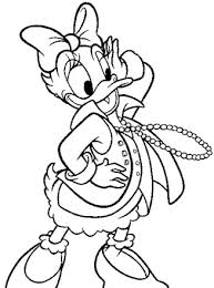 Fun coloring activity for kids toddlers and children , preschool learning.kids enjoy this wonderful minnie mouse daisy duck at the beach coloring pages. Disney Characters Coloring Page Daisy Duck 1a All Kids Network