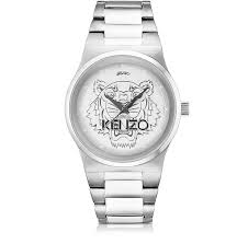 Huit montre kenzo montre intelligente montres les originaux femmes mode. Montre Tigre En Acier Argent Kenzo Sur Forzieri