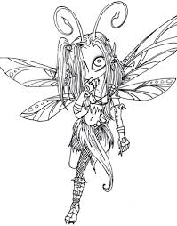 Myths and legends have always fascinated and inspired many books, films, tv series. Printable Gothic Fairy Coloring Pages Novocom Top