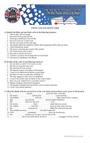 (they are sometimes called verbals, but that term has traditionally applied only to participles and gerunds.) additional nonfinite forms found in some other languages include converbs, gerundives and supines. Finite And Non Finite Verbs English Esl Worksheets For Distance Learning And Physical Classrooms