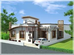 Single Storey Elevation 3d Front View For Single Floor House Elevation House Styles Elevation