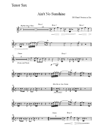 Tenor Sax Rhythm Intro 8 Bars Verse 1 Verse 2 Verse 2 Structure De Morceaux Compositions Musicales