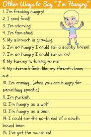 I m hungry in spanish. 35 Popular Ways To Say I M Hungry And I M Tired Eslbuzz Learning English English Vocabulary Words Learning Learn English Words English Learning Spoken