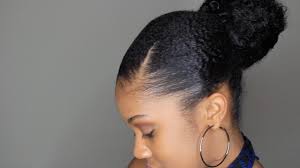 Although you can achieve this style on any textured hair. Sleek Natural Hair Bun W Marley Hair Youtube