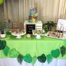 Tropical Leaves Party Banner Ideal For Jungle Theme Safari And Tropical Theme Birthday Parties And Baby Showers Fete Safari Fete D Anniversaire Safari Themes De Fetes D Anniversaire