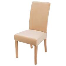 Add a decorative accent or conceal old, ripped or stained upholstery with these slipcovers. Review For Smiry Velvet Stretch Dining Room Chair Covers Soft Removable Dining Chair Slipcovers Set Of 2 Beige
