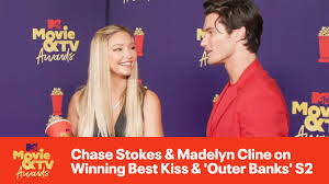 Check spelling or type a new query. Chase Stokes Madelyn Cline On Winning Best Kiss Outer Banks S2 2021 Mtv Movie Tv Awards Youtube