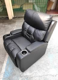 Recliner Chair With Cup Holder Premium Leather Recliner Chair For Living Home Theater Seating Ergonomic Design With Lumbar Support Manual Recliner Sofa Premium Quality Lazada Ph