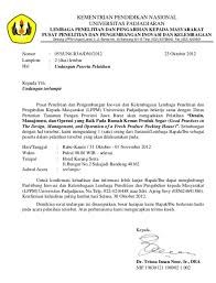 Materai yang di tanda tangani. Undangan Pelatihan Cold Chain Latihan Inovasi Surat