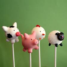 12 Farm Animal Cake Pops Cow Pig Chicken Sheep By Sweetwhimsyshop 39 00 Farm Animal Cakes Animal Cake Pops Pig Cake Pops