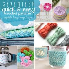 I like sharing my easy & timeless knit and crochet projects and patterns. 17 Quick And Easy Free Crochet Patterns Daisy Cottage Designs