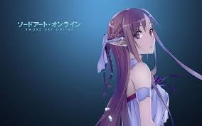 Asuna black background / fu hua (night squire) 33? Anime Anime Girls Brown Eyes Brunette Hair Ornament Long Hair Pointed Ears Hd Wallpaper Wallpaperbetter