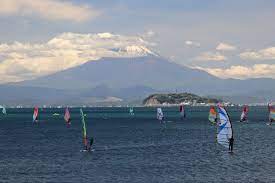 It is often visited for its beach, marina, and summer events. Zushi Beach Kanagawa Japan Japan